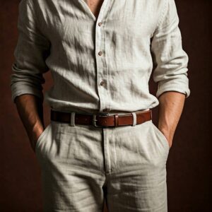 Len i skóra - naturalne materiały w zimowej garderobie męskiej