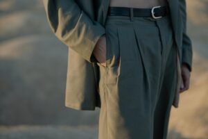 Spodnie chinos khaki