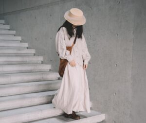 Photo long skirt
